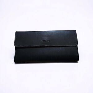 COURREGES Black leather Wallet In Box